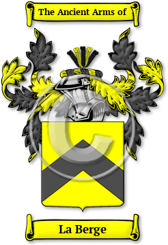 La Berge Family Crest Download (JPG) Legacy Series - 600 DPI